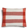 Daylesford Organic Abbey Stripe Cushion Fox Red- Throws & Cushions