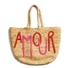 Daylesford Organic Amour Basket Red Pink- Bags & Baskets