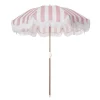 Daylesford Organic Beach Umbrella Pink Stripe- Garden Furniture
