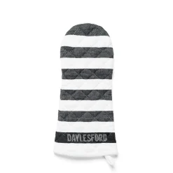 Daylesford Organic Black & White Stripe Oven Glove- Aprons & Tea Towels