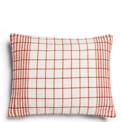 Daylesford Organic Checkmate Cushion Fox Red- Throws & Cushions