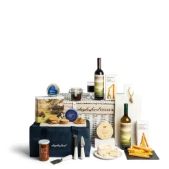 Daylesford Organic Cheese & Wine Hamper- Wine|Crackers