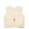 Daylesford Organic Childrens Gilet Natural Wool- Children's Clothing