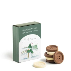 Daylesford Organic Chocolate Snowman Buttons- Chocolate & Sweets
