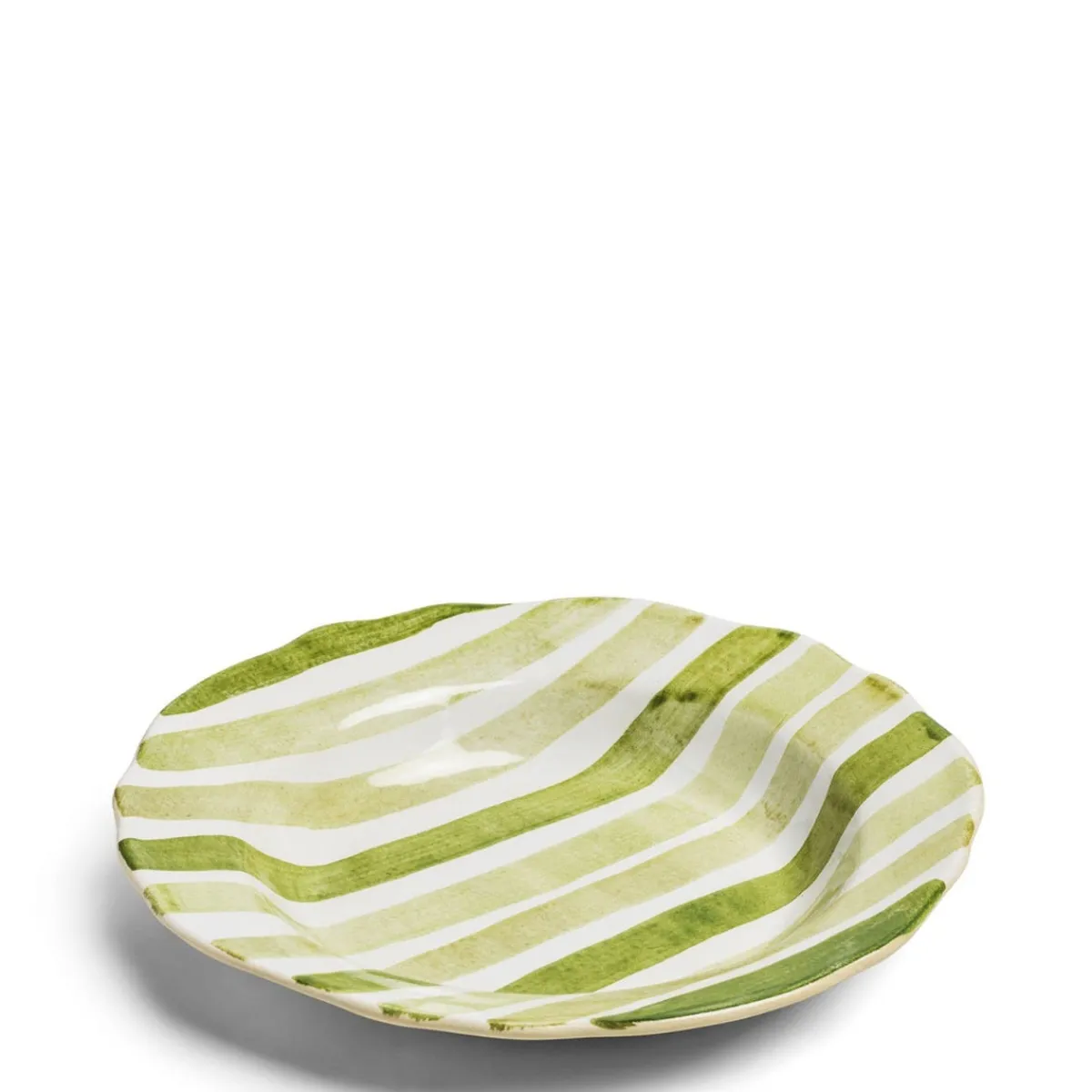 Daylesford Organic Circus Stripe Green Large Bowl- Tableware