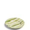 Daylesford Organic Circus Stripe Green Side Plate- Tableware