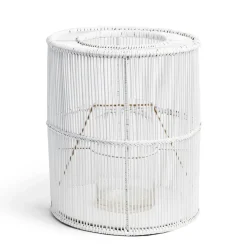 Daylesford Organic Cove Candle Holder 35cm White- Lanterns|Candle Accessories