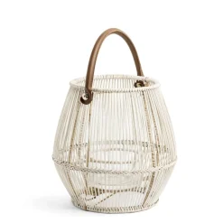 Daylesford Organic Cove Lantern White Wash Small- Candle Accessories|Candle Accessories