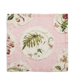 Daylesford Organic Daylesford X Colefax Quince Garden Napkin in Pink with Fern- Table Linen|Tableware