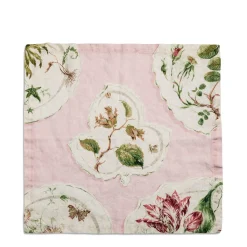 Daylesford Organic Daylesford X Colefax Quince Garden Napkin in Pink with Hazel- Table Linen|Tableware