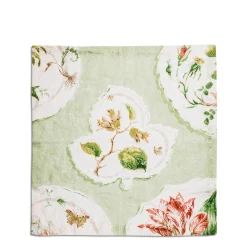 Daylesford Organic Daylesford x Colefax Quince Garden Napkin in Green With Hazel- Table Linen|Tableware
