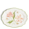 Daylesford Organic Daylesford x Colefax Quince Garden Serving Plate With Pink Tulips- Tableware