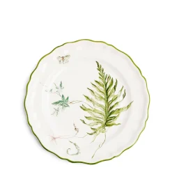 Daylesford Organic Daylesford x Colefax Quince Garden Dinner Plate With Fern & Ivy- Tableware