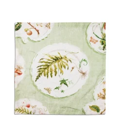 Daylesford Organic Daylesford x Colefax Quince Garden Napkin in Green With Fern- Table Linen|Tableware