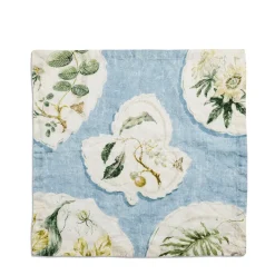 Daylesford Organic Daylesford X Colefax Quince Garden Napkin in Blue with Hazel- Table Linen|Tableware
