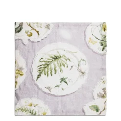 Daylesford Organic Daylesford x Colefax Quince Garden Napkin in Lilac With Fern- Table Linen|Tableware