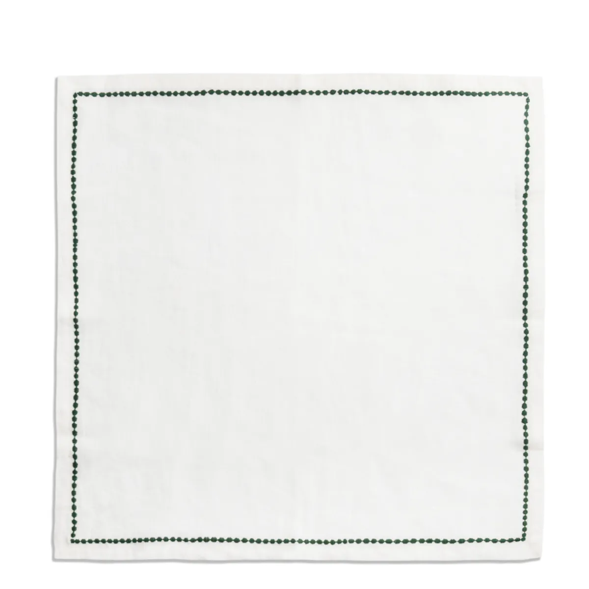 Daylesford Organic Edge Napkin Green Dot- Table Linen|Tableware
