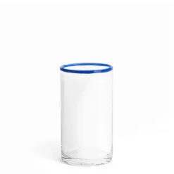 Daylesford Organic Idbury Hi Ball Blue Rim- Glassware|Tableware