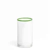 Daylesford Organic Idbury Hi Ball Green Rim- Glassware|Tableware