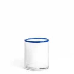 Daylesford Organic Idbury Low Ball Blue Rim- Glassware|Tableware