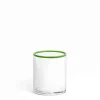 Daylesford Organic Idbury Low Ball Green Rim- Glassware|Tableware