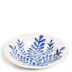 Daylesford Organic Leaf Bowl Blue Large- Tableware