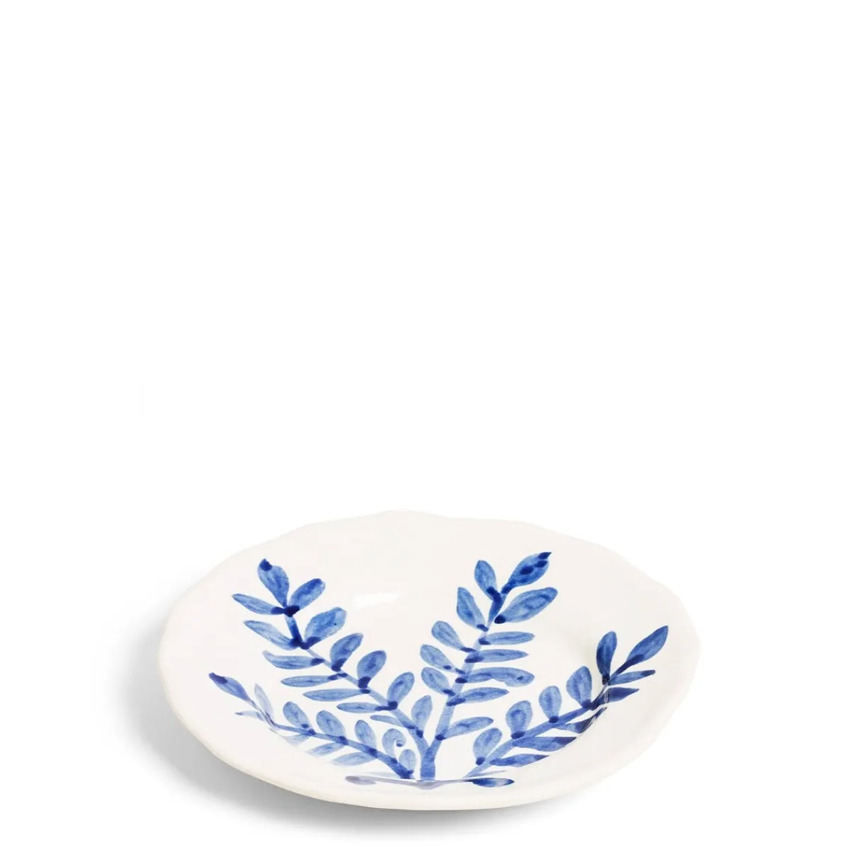 Daylesford Organic Leaf Side Plate Blue- Tableware