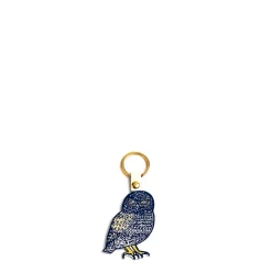 Daylesford Organic Leather Owl Keyring- Bags & Baskets