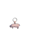 Daylesford Organic Leather Pig Keyring- Bags & Baskets