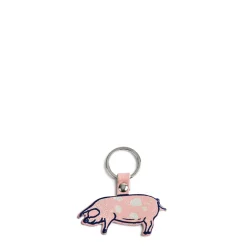 Daylesford Organic Leather Pig Keyring- Bags & Baskets