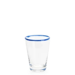 Daylesford Organic Ledbury Tumbler Blue Tipped Small- Glassware|Tableware