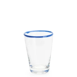 Daylesford Organic Ledbury Tumbler Blue Tipped Large- Glassware|Tableware