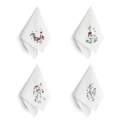 Daylesford Organic Linen Nina Fuga Animal Napkin Set- Table Linen|Tableware