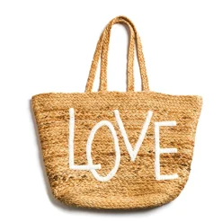 Daylesford Organic Love Basket White- Bags & Baskets