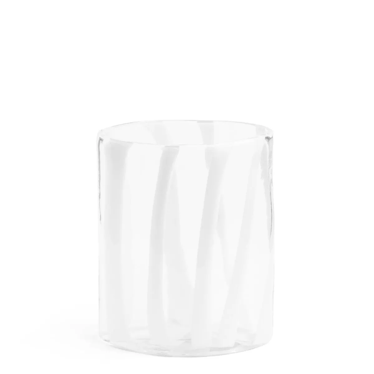 Daylesford Organic Marais White Stripe Vase- Vases & Flowers|Vases