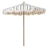 Daylesford Organic Market Umbrella Black Stripe- Garden Furniture