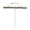 Daylesford Organic Market Umbrella White Scallop- Garden Furniture