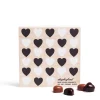 Daylesford Organic Milk & Dark Chocolate Sea Salt Caramel Hearts Wooden Box- Chocolate & Sweets