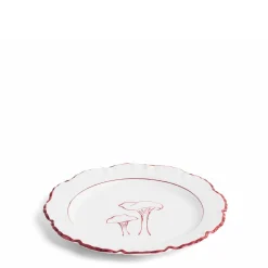 Daylesford Organic Mushroom Blewit Plate Claret- Tableware