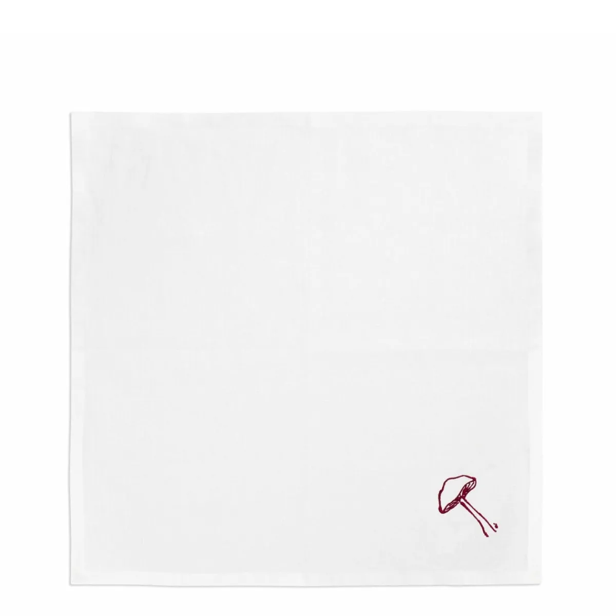 Daylesford Organic Mushroom Napkin Parasol Claret- Table Linen|Tableware