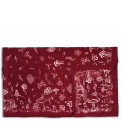 Daylesford Organic Mushroom Tablecloth Claret- Table Linen|Tableware