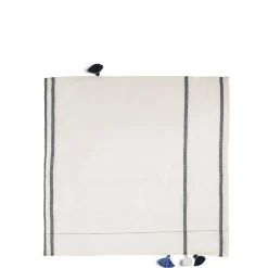 Daylesford Organic Nila Margin Napkin Blue- Table Linen|Tableware