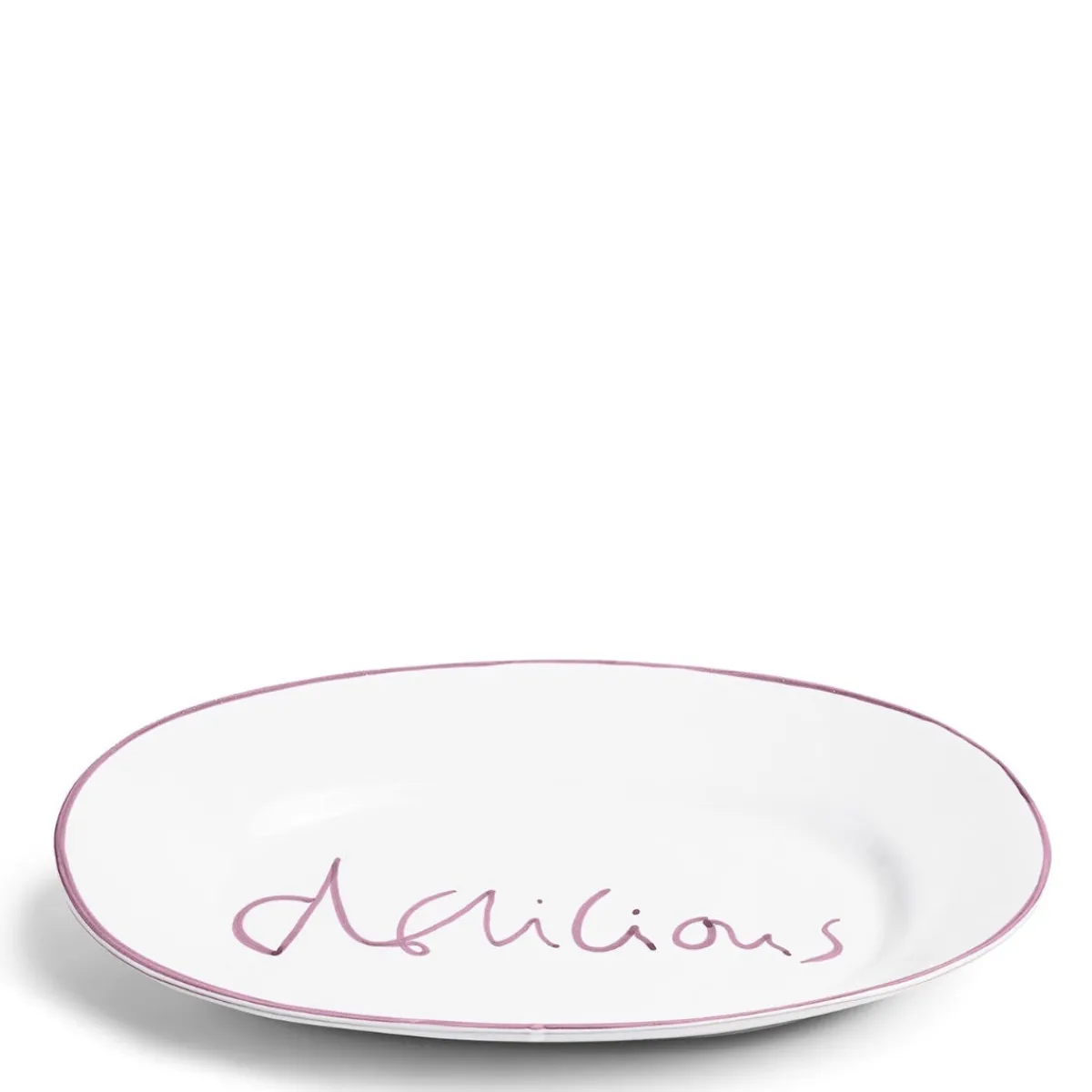 Daylesford Organic Oddington Delicious Platter Oval Lilac Ceramic- Tableware