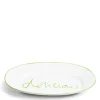 Daylesford Organic Oddington Oval Platter Green Delicious- Tableware
