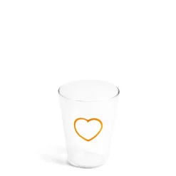 Daylesford Organic Orange Heart Glass- Glassware|Tableware