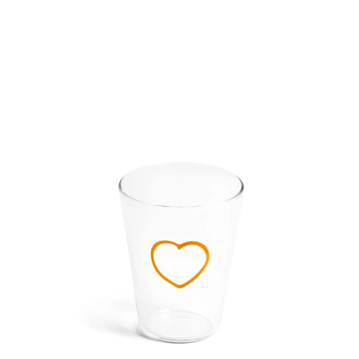 Daylesford Organic Orange Heart Glass- Glassware|Tableware