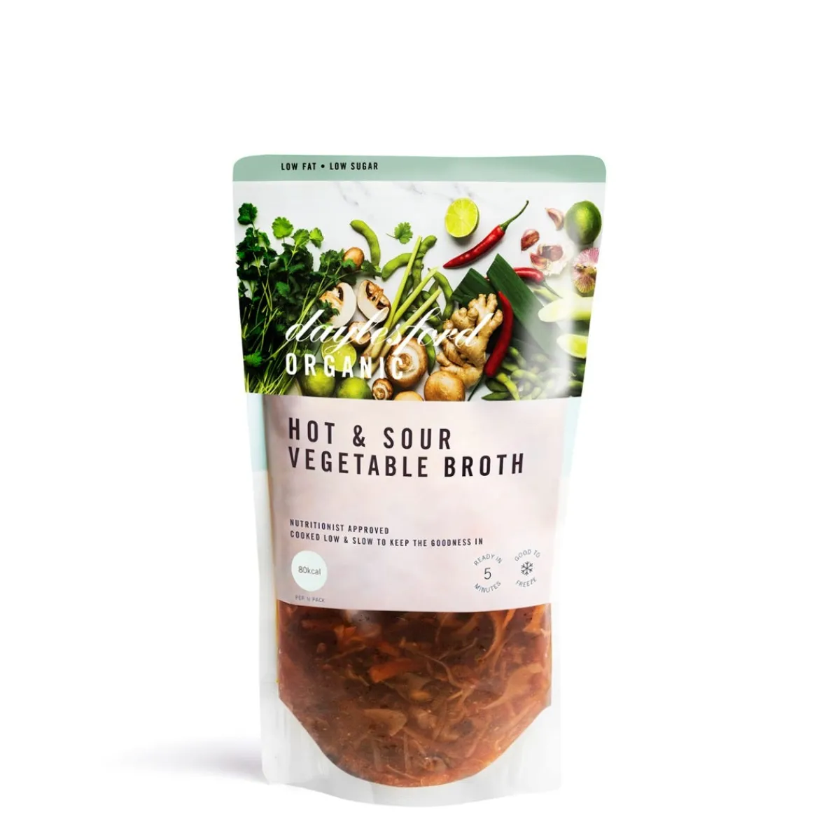 Daylesford Organic Organic Hot & Sour Vegetable Broth- Ready To Cook Meals|Broths & Soups