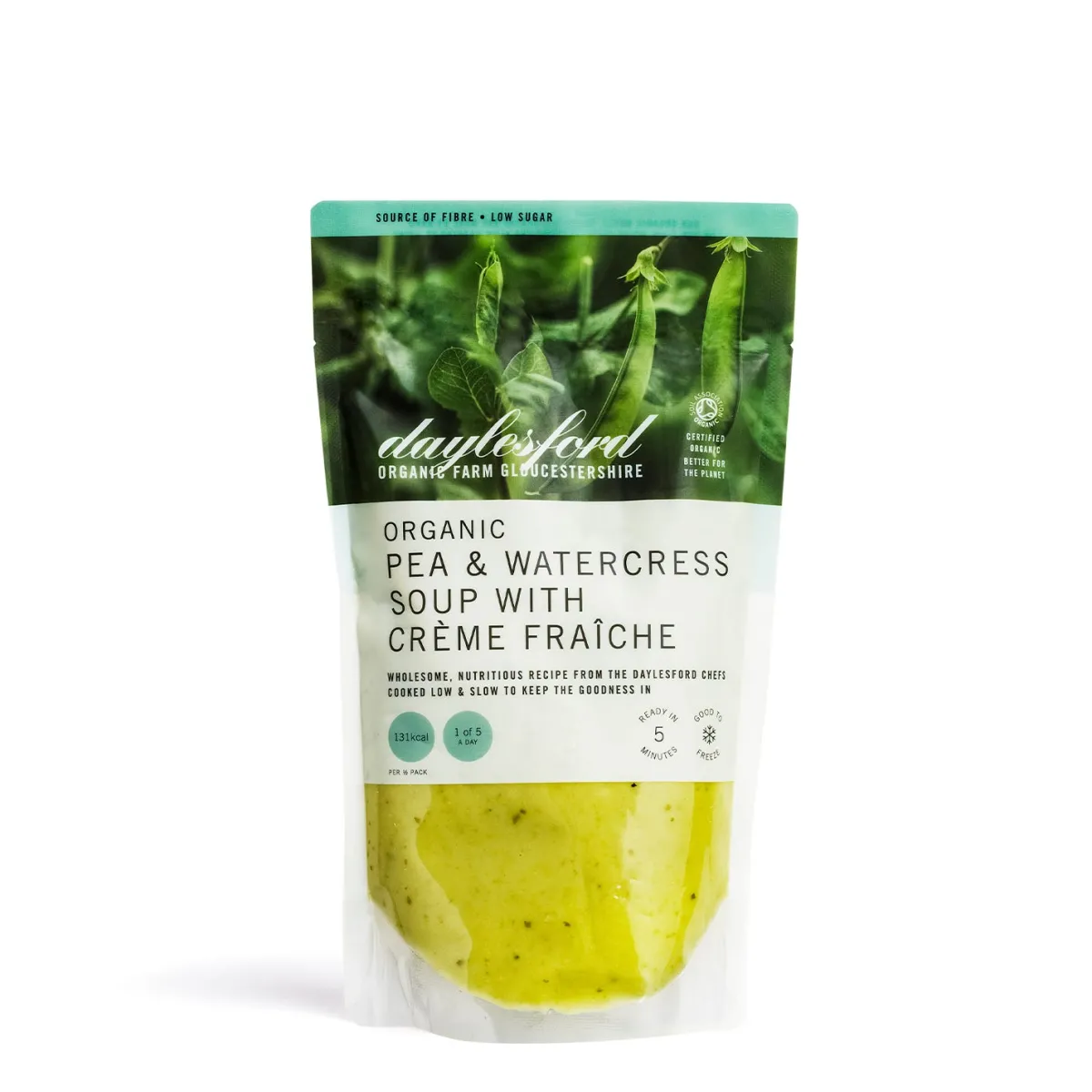 Daylesford Organic Organic Pea & Watercress Soup- Ready To Cook Meals|Broths & Soups