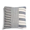 Daylesford Organic Patchwork Cushion Navy & White- Throws & Cushions