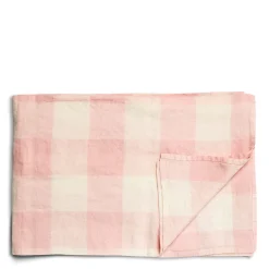 Daylesford Organic Pink & White Check Tablecloth- Table Linen|Tableware